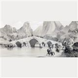 وکتور پل قزل اوزن در نزدیکی شهر میانه در آذربایجان شرقی اثر یوژن فلاندین سال 1840