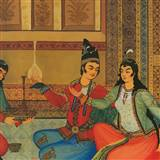 وکتور نقاشی ضیافت ایرانی در کاخ هشت بهشت اصفهان